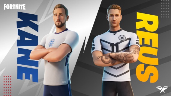 Fortnite rozbieha ďalšiu futbalovú sezónu so skinmi Kanea a Reusa