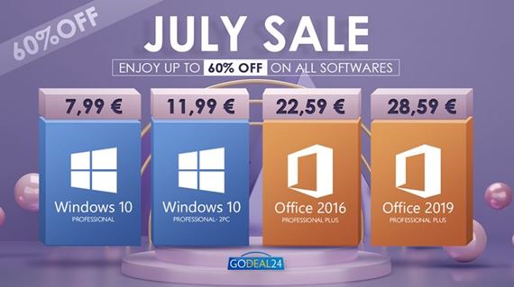 Godeal24: Windows 10 Pro za 7,99� a �al�ie z�avy aj na nov� produkty