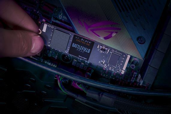 Western Digital predstavil limitovaný bundle WD_BLACK SN750 SE SSD disku s Battlefield 2042 hrou