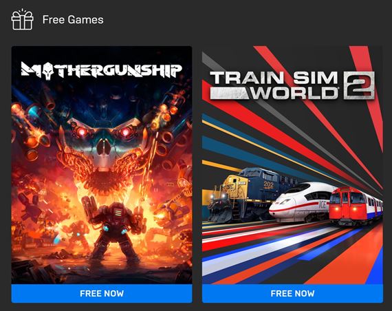 Epic rozdva Mothergunship a Train Sim World 2