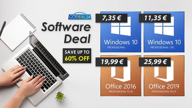 Godeal24 Sp do koly vpredaj  Najlacnej Office za menej ako 20,  Windows 10 za 7.35
