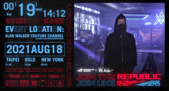 Asus predstavuje svoj nový notebook v spolupráci s Alanom Walkerom