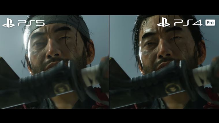 Ghost of Tsushima porovnan na PS4 a PS5