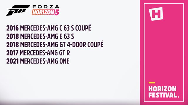 Forza Horizon 5 pon�kla svoj zoznam Mercedesov 