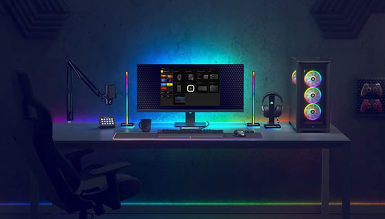 Kyberpunkový Gamedec bude kompatibilný s iCUE svetelným systémom od Corsair