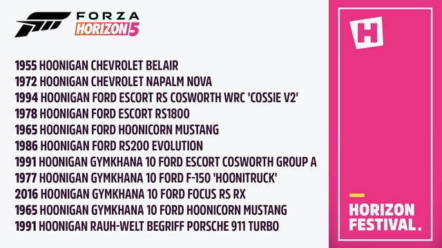 Forza Horizon 5 predstavuje svoje Hoonigan aut�  