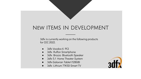 3Dfx zverejnila produkty, ktor pripravuje  