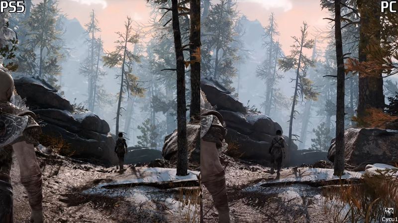 Porovnanie God of War na PC a PS5