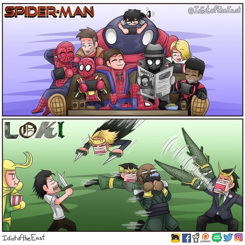 Stretnutie Spidermanov vs stretnutie Lokiov