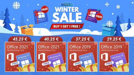 Godeal24 zimn vpredaj prichdza, Windows 11 zadarmo v neuveritenej ponuke