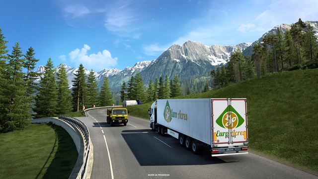 Euro Truck Simulator 2 ukazuje prepracovan� Rak�sko 