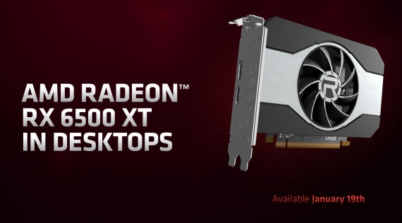 AMD prinesie lowendovú desktop grafiku RX 6500 XT