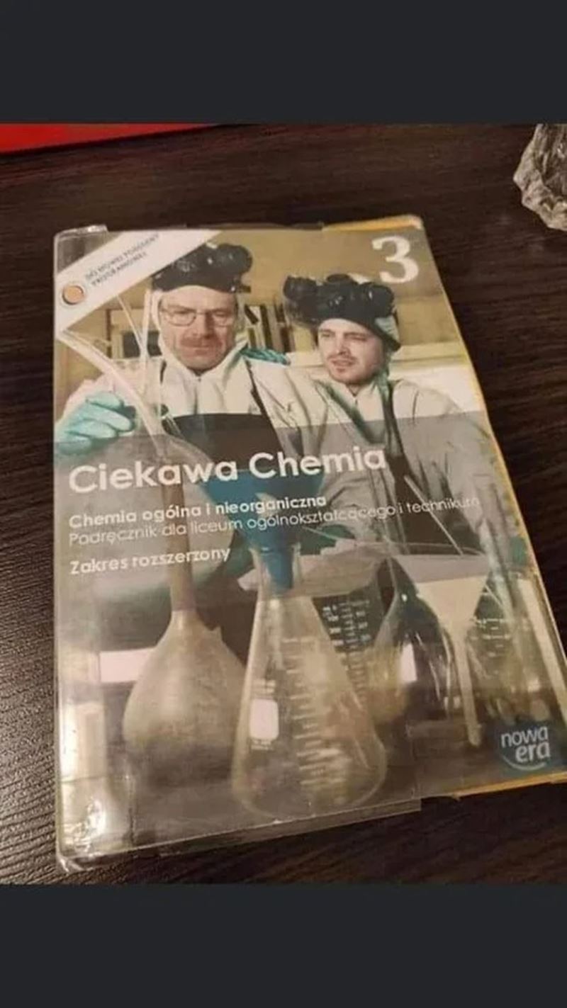 Obal poľskej učebnice chémie