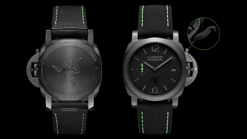 Razer predstavil Luminor Quaranta Razer Special Edition hodinky