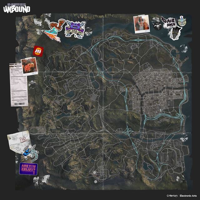 Ako vyzer mapa NFS Unbound? 