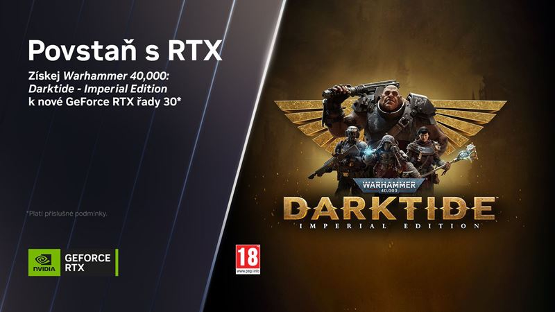 Nvidia spustila GeForce RTX bundle s Warhammer 40,000: Darktide, ponka aj zavu na GeForce NOW