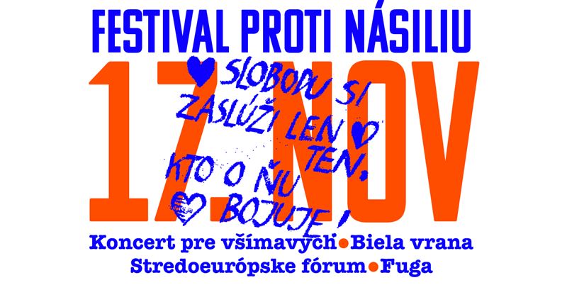 Festival proti nsiliu prinesie 17. novembra spojenie tyroch podujat 