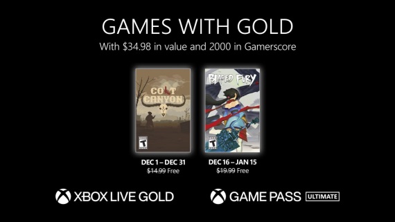 Games with Gold prinesie v decembri dve hry