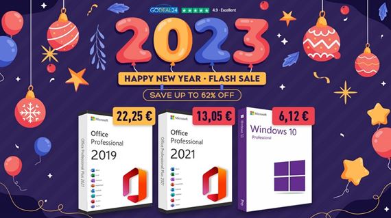 Novoročný výpredaj 2023: Kúpte si legálny Windows 10 a licenciu Office od 6,12 €!