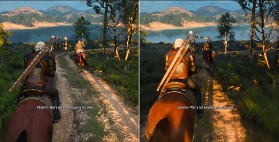 Hlb�� poh�ad na Witcher 3 nextgen update a ray tracing