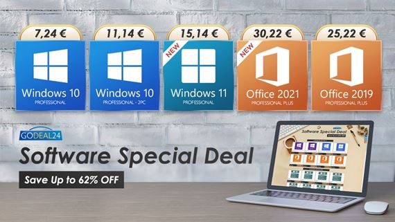 Godeal24: Windows 11 len za 15 €, Microsoft Office len za 18 € na obmedzený čas