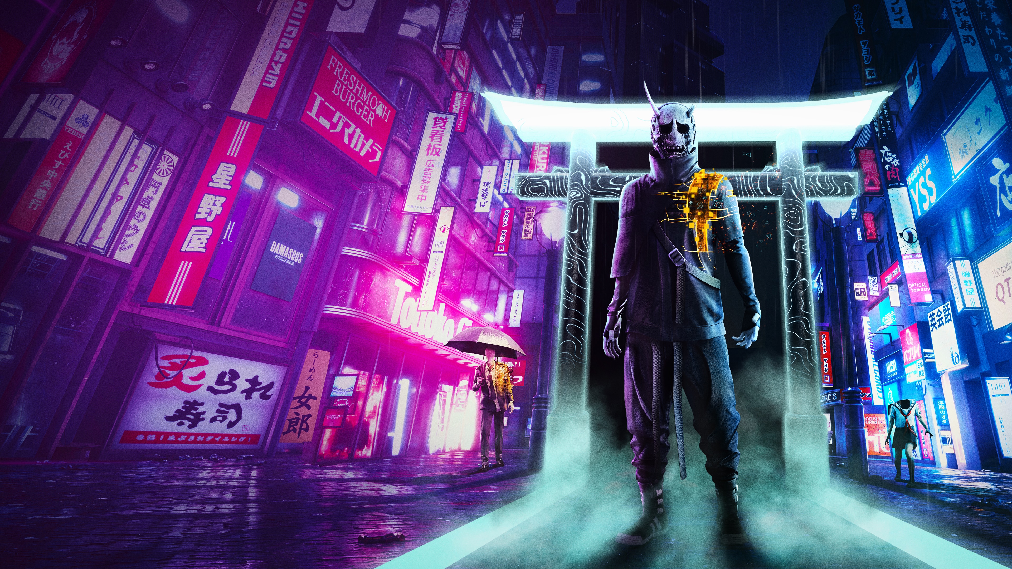 Puzz reve tokyo. Ghostwire: Tokyo (2022). Ghostwire игра. Ghostwire: Токио. Ghostwire Tokyo игра.