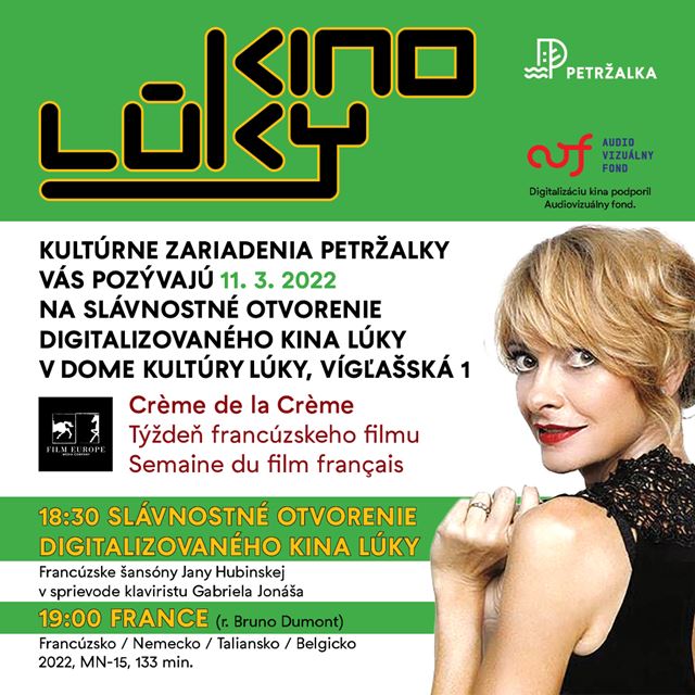 Otvorenie digitalizovan�ho bratislavsk�ho Kina L�ky vo franc�zskom duchu 