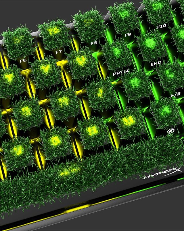 HyperX pon�ka doslova zelen� kl�vesy -  TCH Grass keycaps 