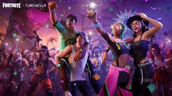 Fortnite rozbieha Coachella festival
