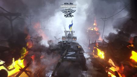 Ukrainian fArmy vm umon odtiahnu rusk tanky traktormi  