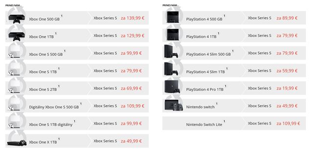 GameStop spustil mesan akciu na vmenu Xbox One, PS4 alebo Switch konzol za Xbox Series S  