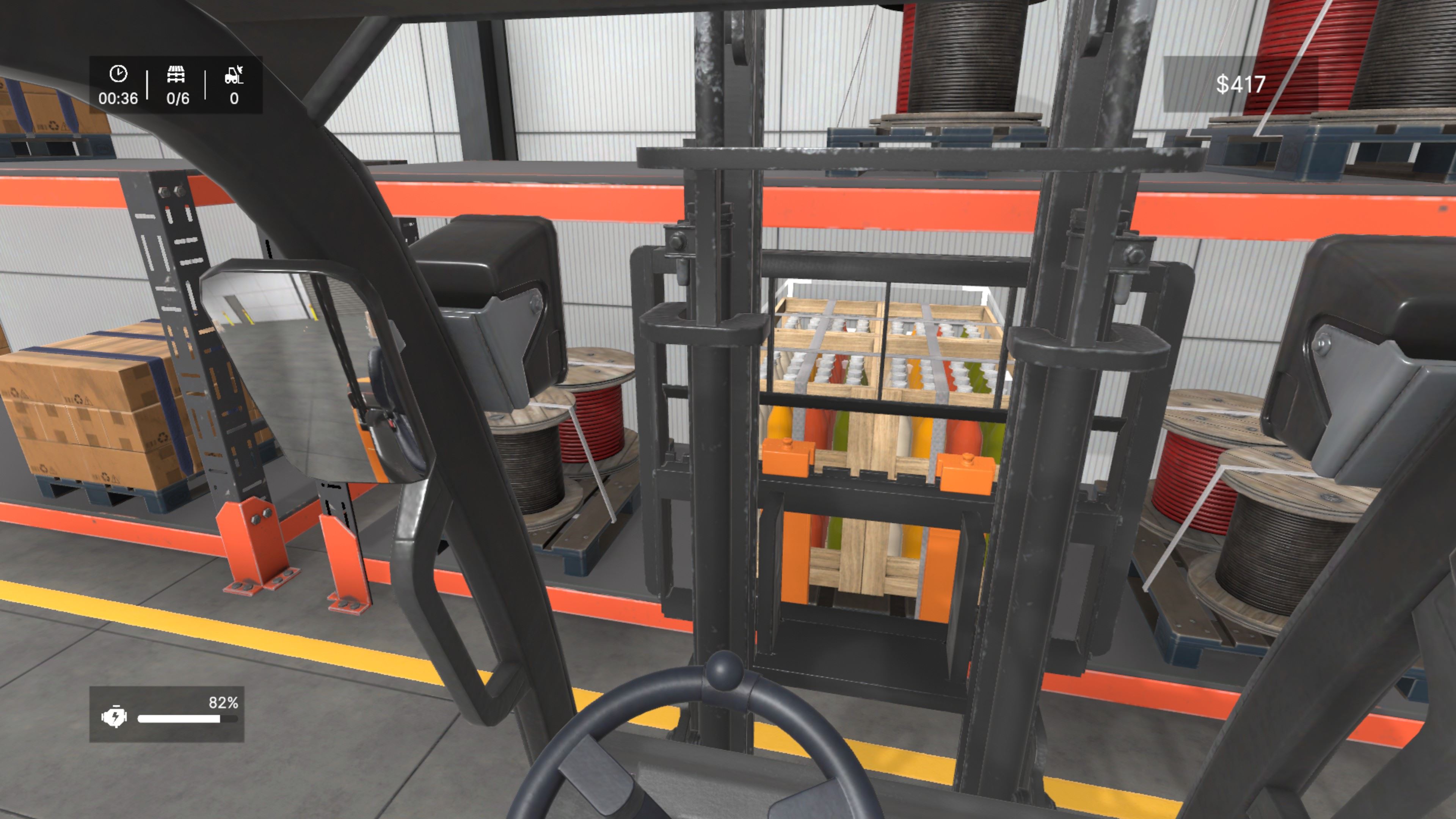 Ako sa hrá Best Forklift Operator, kde ovládate vysokozdvižný vozík?