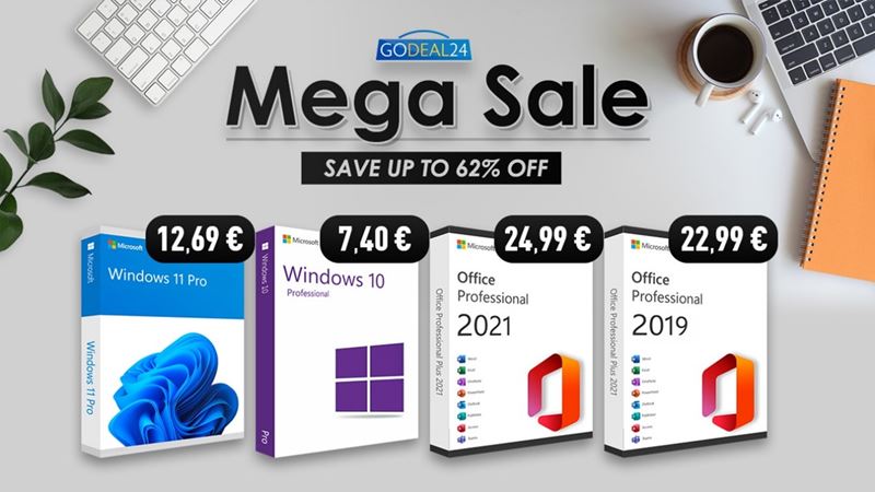 Získajte lacný a originálny Windows 10 len za 6 € a Office 2021 za 12,99 € na Godeal24! 
