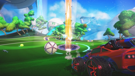 Turbo Golf Racing vyzer ako mix Rocket League a Fall Guys