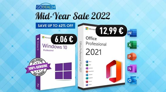 Zskajte originlny a lacn Windows 10 Pro za 6 EUR na Godeal24 v polronom vpredaji