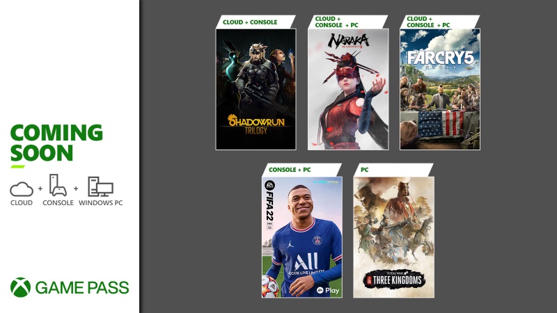 Nové hry do Game Passu vedie FIFA 22,  Far Cry 5 a Total War