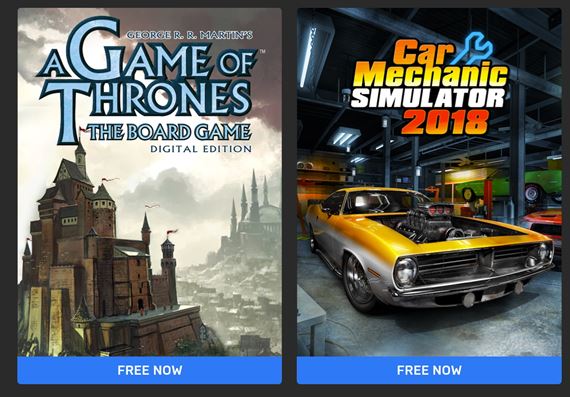 Epic rozdva dve hry zadarmo - Game of Thrones a Car Mechanic Simulator 2018