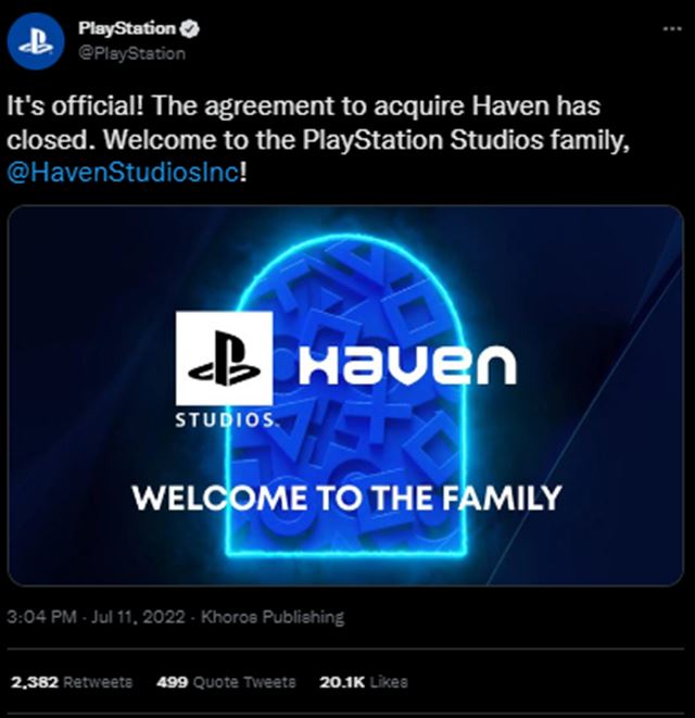 �t�dio Haven od Jade Raymondovej je u� s��as�ou PlayStation Studios 