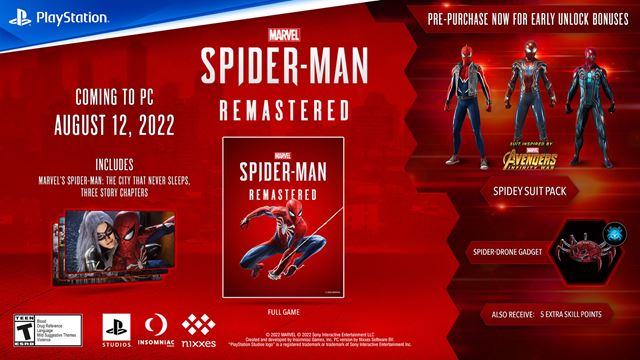 Spider-man Remastered ukazuje PC funkcie a poiadavky 
