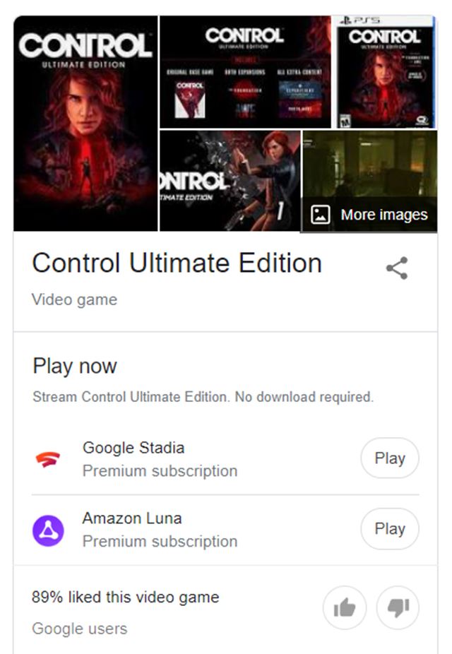 Google u� testuje odklik na cloudov� hranie hier pri ich vyh�adan� 