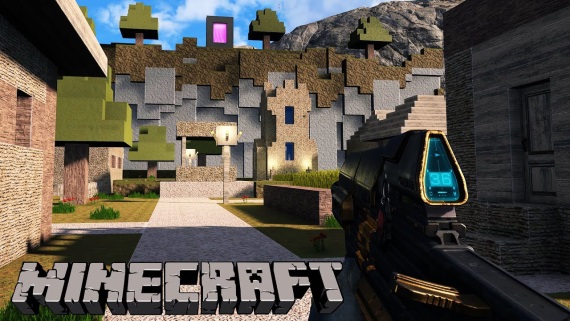Niekto prepracoval Minecraft v Halo forge editore