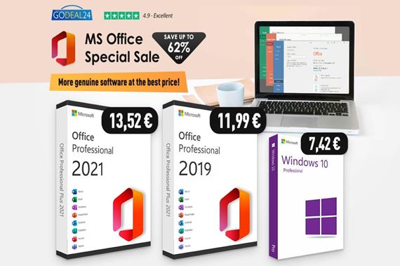 Ako kúpiť doživotný kľúč Office za 11,99 €? A získajte najlacnejší OS Windows na Godeal24!