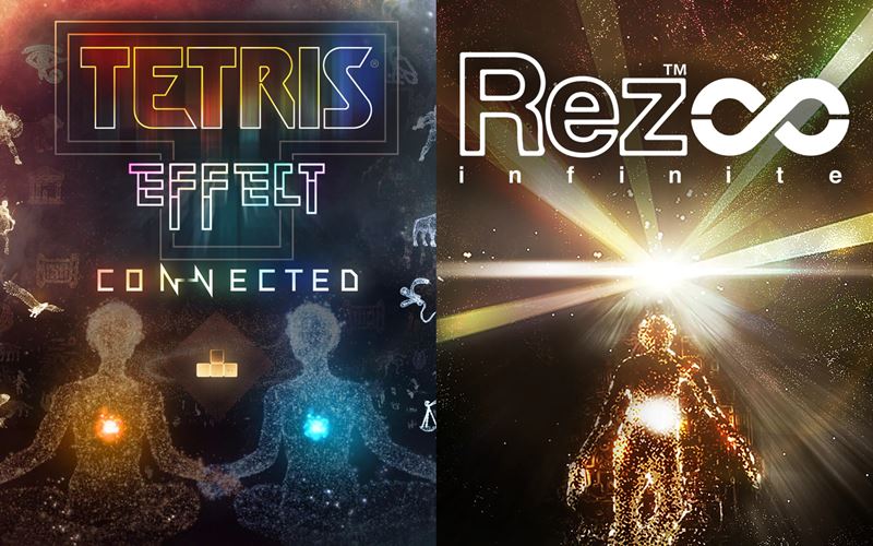 Tetris Effect: Connected a Rez Infinite prdu na PS5 a PSVR 2