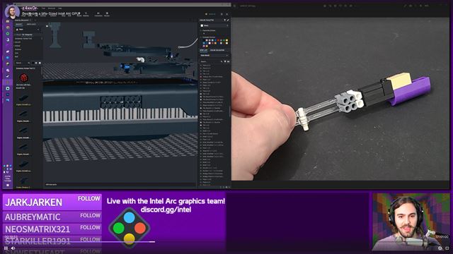 Intel spravil Lego verziu Arc grafiky 