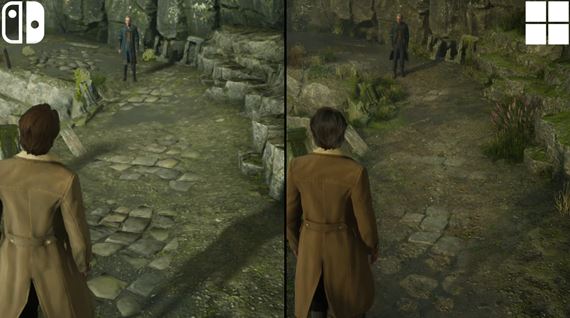 Porovnanie Hogwarts Legacy na Switchi
