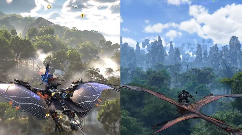 Porovnanie Avatara s Horizon: Forbidden West