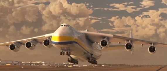 Microsoft Flight Simulator oficiálne dostane už zničené Antonov 225 Mriya lietadlo