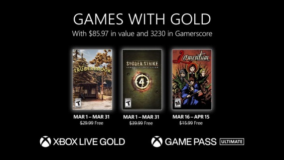 Games With Gold dostane v marci tri hry