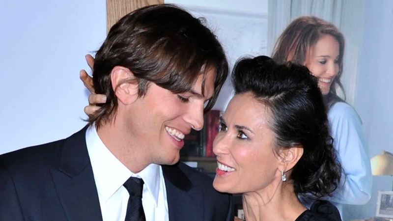Demi Moore a Ashton Kutcher mali trojku
