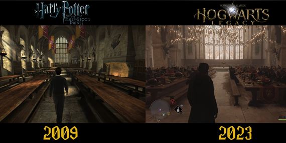 Porovnanie Hogwarts Legacy s Harry Potter and the Half Blood Prince